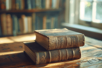 Comparaison entre livres brochés et reliés en librairie