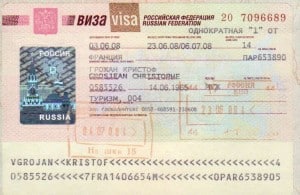 Visa russe