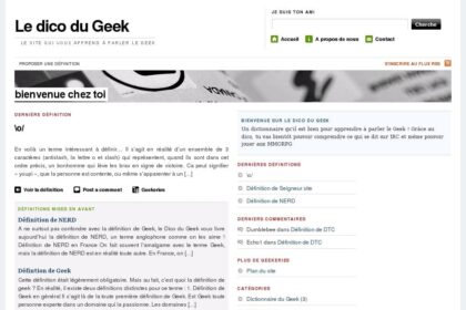 Dictionnaire Geek