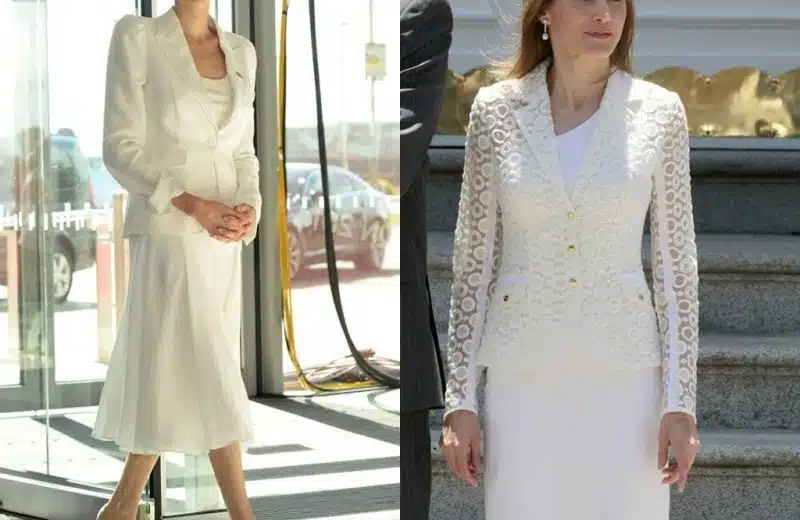Letizia d’Espagne et Angelina Jolie : qui porte le mieux le total look blanc ?