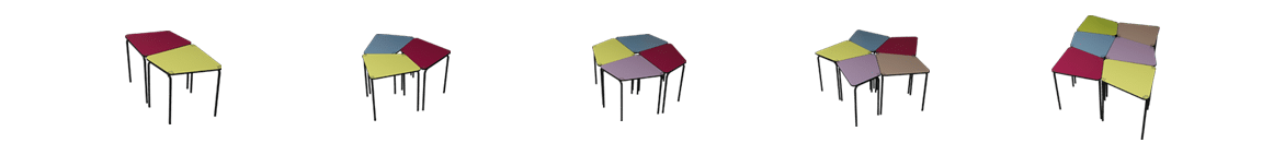 table dscolaire 3.4.5, design et innovant