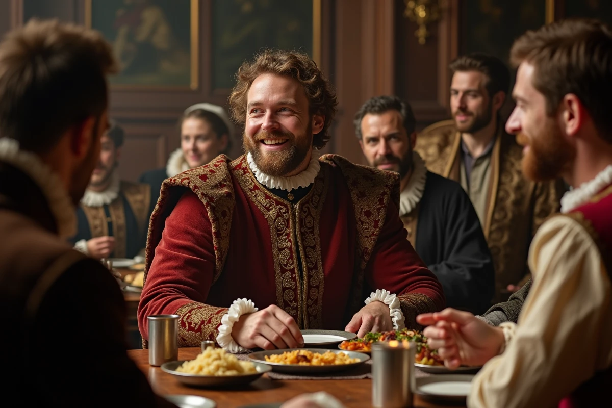 Acteur jouant Henry VIII lors d