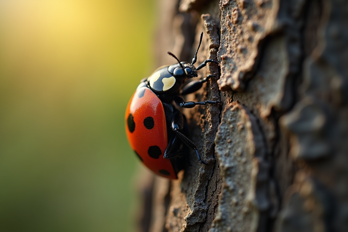 Coccinelle sur l