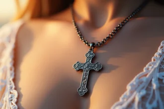 croix élégante et foi