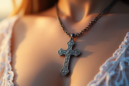 croix élégante et foi