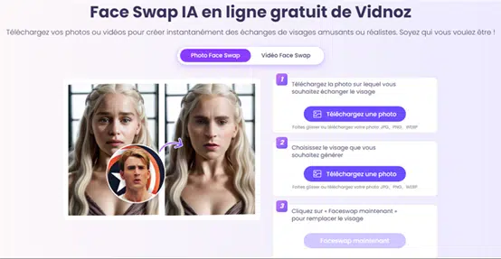 Découvrez la magie de Face Swap avec Vidnoz AI : transformez vos photos avec une touche créative