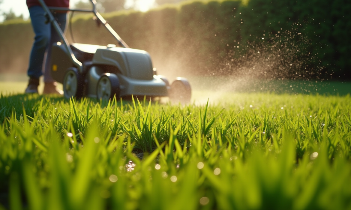 Tondre la pelouse humide avec une tondeuse électrique : les conséquences sur la santé de l’herbe