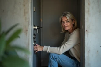Panic Room sécurisée dans une maison moderne