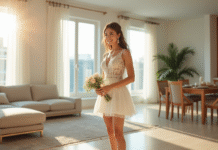 où acquérir une robe courte blanche pour mariage civil en ligne