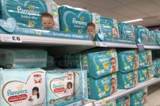 prix des couches Pampers