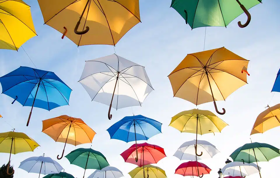 Parapluie: tour d’horizon des différentes sortes de parapluies existants