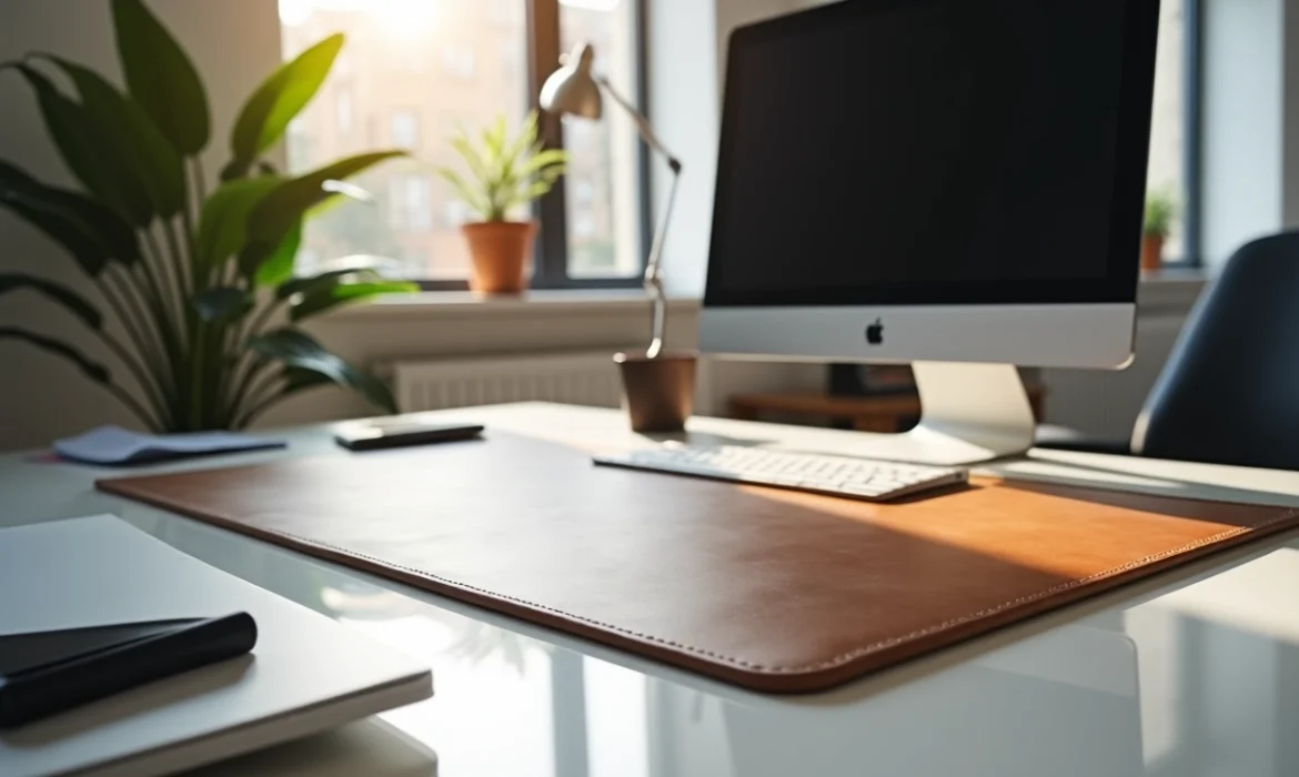 Sous-main de bureau l’accessoire indispensable pour un espace de travail organisé